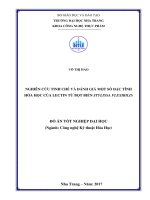 Nghiên cứu tinh chế và đánh giá một số đặc tính hóa học của lectin từ bọt biển stylissa flexibilis 