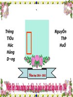 Tuần 5. Quà của bố