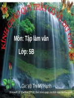 Tuần 12. Cấu tạo của bài văn tả người