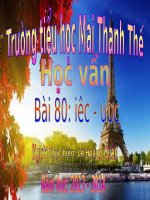 Bài 80. iêc, ươc