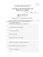 Đơn xin thành lập hội khuyến học 