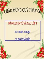 Tuần 17. Câu kể Ai làm gì?