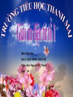 Bài 2. Gọn gàng, sạch sẽ