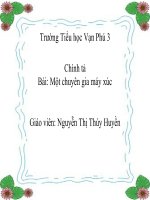 Tuần 5. Một chuyên gia máy xúc