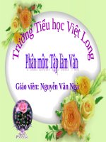 Tuần 31. Luyện tập miêu tả các bộ phận của con vật