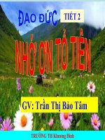 Bài 4. Nhớ ơn tổ tiên