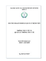 Thông tin y tế và quản lý thông tin y tế