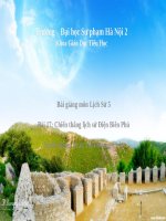 Bài 17. Chiến thắng lịch sử Điện Biên Phủ