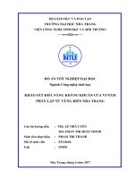 Khảo sát khả năng kháng khuẩn của vi nấm phân lập từ vùng biển nha trang 