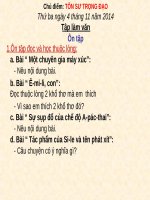 Tuần 10. Ôn tập Giữa Học kì I