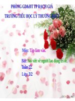 Tuần 22. Nói, viết về một người lao động trí óc