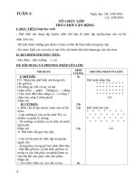 giáo án thể dục 1 vnen 