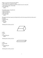 đề thi trắc nghiệm sức bền vật liệu