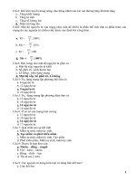 ngân hàng câu hỏi trắc nghiệm vật liệu cơ khí