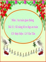 Bài 2. Đi xe đạp an toàn trên đường