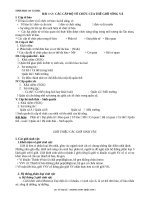 Tóm tắt nội dung phần các chất trong TB