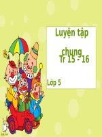 Ôn tập và bổ sung về giải toán