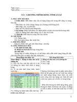 Bài 1. Chương trình bảng tính là gì?