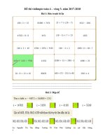 violimpic toán 4- vòng 3 năm 2017-2018