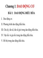 Bài 1. Dao động điều hoà