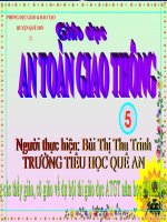 Bài 1. Biển báo hiệu giao thông đường bộ