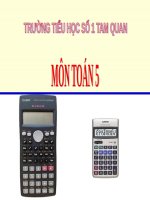 Giới thiệu máy tính bỏ túi