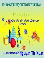 Ôn tập và bổ sung về giải toán