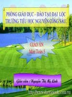 Ôn tập và bổ sung về giải toán (tiếp theo)