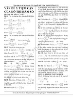 BÀI TẬP TRẮC NGHIỆM VÀ TỰ LUẬN ĐƯỜNG TIỆM CẬN LỚP 12 HAY