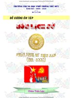 Đề cương ôn tập Lịch sử Việt Nam