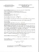 Đề thi thử đại học môn toán có gải đề đs  40 2016  