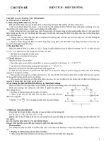 Kỹ thuật giải nhanh bài tập Điện tích, điện trường Vật lý 11