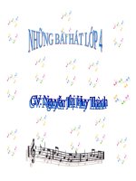 các bài hat lớp 4