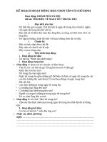 Giáo án chủ điểm bản thân