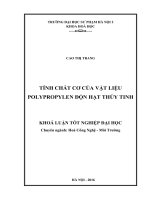 Nghiên cứu chế tạo và tính chất vật liệu cao su nanocompozit trên cơ sở blend cao su thiên nhiên và cao su nitril butadien với nanoclay 