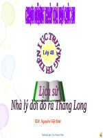 Bài 9. Nhà Lý dời đô ra Thăng Long