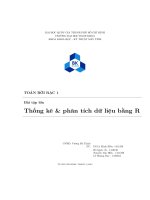 TOÁN RỜI RẠC 1 Bài tập lớn Thống kê  phân tích dữ liệu bằng R