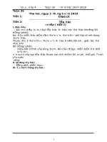 tuan 35Giáo án lớp 4 chi tiết, đầy đủ năm học 20172018