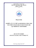 Nghiên cứu và chế tạo bộ định lượng cho máy phun foam graco e20 sử dụng bộ lập trình PLC mitsubishi 
