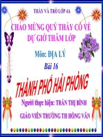 Bài 16. Thành phố Hải Phòng