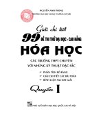 Giải chi tiết 99 đề thi thử ĐH + CĐ (có file word)