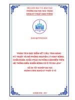 Phân tích đặc điểm kết cấu, tính năng kỹ thuật và mô phỏng nguyên lý hoạt động, chẩn đoán, khắc phục hư hỏng cảm biến trên hệ thống điều khiển động cơ ô tô du lịch 