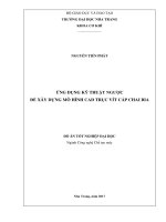 Ứng dụng kỹ thuật ngược để xây dựng mô hình CAD trục vít cấp chai bia 