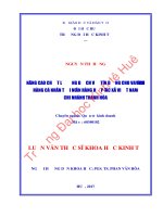 NÂNG CAO CHẤT LƯỢNG DỊCH VỤ TÍN DỤNG CHO VAY KHÁCH HÀNG CÁ NHÂN TẠI NGÂN HÀNG HỢP TÁC XÃ VIỆT NAM  CHI NHÁNH THANH HÓA