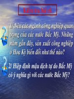 Bài 40. Thực hành: Tìm hiểu vùng công nghiệp truyền thống ở Đông Bắc Hoa Kì và vùng công nghiệp Vành đai Mặt Trời