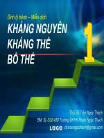 Sinh lý bệnh miễn dịch kháng nguyên, kháng thể bổ thể 