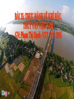 Bài 35. Thực hành về khí hậu, thủy văn Việt Nam