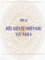 Bài 10. Điều kiện tự nhiên khu vực Nam Á