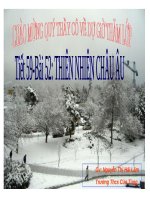 Bài 52. Thiên nhiên châu Âu (Tiếp theo)