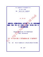 HOÀN THIỆN CÔNG TÁC QUẢN LÝ THUẾ ĐỐI VỚI CÁC DOANH NGHIỆP NHỎ VÀ VỪA TẠI CHI CỤC THUẾ THỊ XÃ BỈM SƠN, TỈNH THANH HÓA